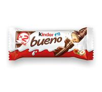 Kinder Bueno - Fine Gaufrette Enrobée de Chocolat au Lait avec un Coeur Lait et Noisettes - Goûter Fondant et Croustillant - Format à partager- 30 x 2 Barres
