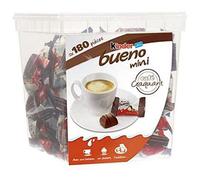 Kinder Bueno Mini - Fines Gaufrettes enrobées de Chocolat au Lait fourrées Lait et Noisettes - Goûter Fondant et Croustillant - Boite de 180 pièces