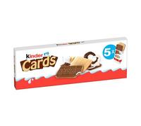 KINDER CARDS - Biscuits Lait Et Cacao, 2x5 Biscuits, 128g - Lot De 4