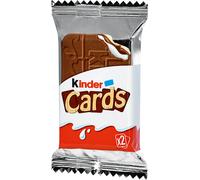 Kinder Cards gaufrettes croustillantes spécialité à la crème de cacao 2pcs 25g