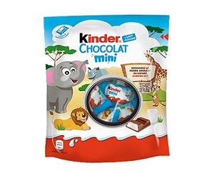 KINDER Chocolat Mini - Mini Barres chocolatées fourrées au lait 120g - Le paquet de 120g.