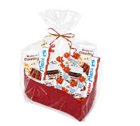 KINDER - Coffret Cœur de 43 Chocolats et 2 Pâtes à Tartiner | Coffret Coeur KINDER et son Assortiment de 43 Chocolats Schokobons et Mini-Bueno