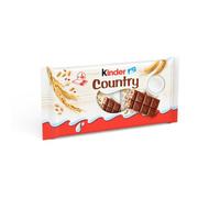 KINDER COUNTRY - Barre Céréales Gourmande au Chocolat Lacté, Texture Croquante (4x23,5g) - lot de 4 - Vendu par Lot