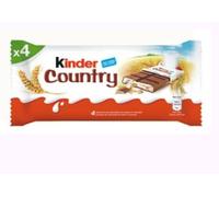 Kinder Country Barres Chocolatées, Céréales et Lait, Pack de 3 Caisses de 4 Barres, 24g par Barre