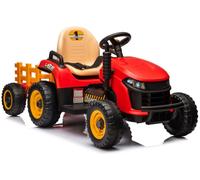Kinder Électrique Tracteur Kinderauto Avec Remorque RC Télécommande Roues EVA