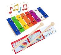 Kinder Ensemble d'instruments de Musique Xylophone 8 Sons et Hochets - 3810