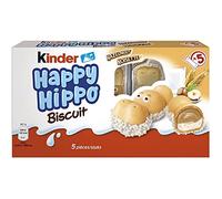 KINDER Happy Hippo 5 Biscuits Noisette de 20,7g soit 104g - Lot de 2 paquets.