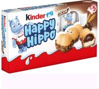 Kinder Happy Hippo Cacao, Chocolat et Céréales, Pack de 3 x 5 Hippopotames, 103.5g