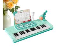 Kinder Keyboard Klaver, 37-Tasten Aufladbar Instrument Mit Mikrofon | 2-Spiel-Modi Musikalisches Keyboard Kinder | Für Und Mädchen Zu Weihnachten Und Geburtstag