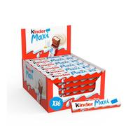 Kinder Maxi - Barre Chocolatée au Cœur de Lait fondant Enrobé de Chocolat Kinder - Goûter Fondant et Gourmand - Format Familial - 36 Barres