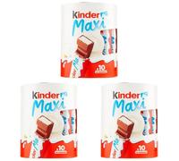 Kinder Maxi Barres Chocolatées 210 g 10 Pièces (Lot de 3)
