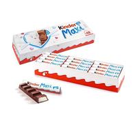 Kinder Maxi - Boite de 48 barres de chocolat au lait - 1 Kg - Lot format XXL spécial pâques, goûter, anniversaire, cadeau à partager
