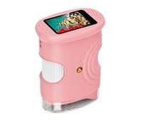 Kinder Mikroskop pour Petits explorateurs - Microscope pour Enfants avec écran 2" Facile, Format de Poche, découvertes Nature dès 6 Ans (Rosa)