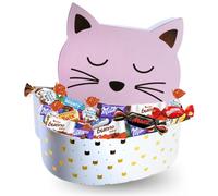 KINDER, MILKA, CÉLÉBRATIONS - Coffret Chat Rose Garni de 140 Chocolats