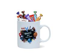 KINDER, MILKA, CÉLÉBRATIONS - Mug Merci et 20 Chocolats
