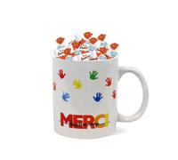 KINDER - Mug Merci et 20 Chocolats - Cadeau Maîtresse
