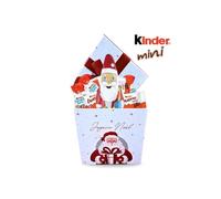 KINDER Noël | Assortiment de 50 Chocolats Schokobons + Mini-Bueno + 1 Figurine Père Noël Chocolat dans une Boite Festive