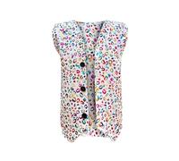 Kinder Pailletten Weste jaune ärmellos V-Ausschnitt Glitzer Weste Jacke Festlich Party Tanzbekleidung Bühnenauftritt Hip Hop Jazz Tango Street Dance Kleidung Tanzkostüm Performance-Kostüm 110 92 2 ans