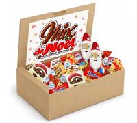 KINDER, RÉVILLON - 700 g Chocolats de Noël et Papillotes Pâtes de Fruits | Avec Daim, Schoko-Bons, mini Bueno et moulages Rohan : à partager en famille ou à offrir pendant les fêtes de fin d'année