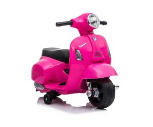 Kinder Roller Voiture Électrique 6V LED Véhicule Enfant Vespa Scooter Rose
