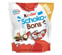 KINDER SCHOKO-BONS - Billes Gourmandes au Chocolat Lait Noisette, Texture Fondante (500g) - Le Lot De 3