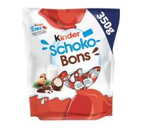 KINDER SCHOKO-BONS - Billes Gourmandes Chocolat au Lait et Noisette, Texture Fondante (350g) - Le Lot De 3