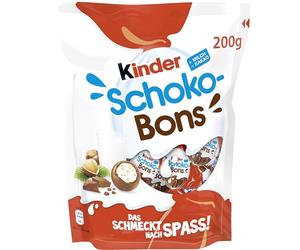 KINDER Schokobons Bonbons au chocolat et noisettes 200 g