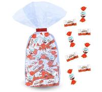 KINDER Schokobons et Mini Bueno | Assortiment de 60 bonbons au chocolat emballés individuellement | Sachet à Offrir pour Noël