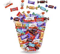KINDER Schokobons et Mini Bueno, MILKA, Célébration, DAIM | Assortiment de 120 Bonbons au Chocolat | Original Prêt à Offrir pour Halloween