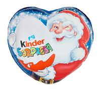 Kinder Sorpresa Cuore Pasqua, Œufs en Chocolat avec Surprise, Forme Cœur, Lot de 3 Pièces, 53g Chacun