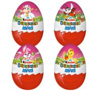 Kinder Surprise Maxi Oeuf Rose Avec Chocolat Au Lait 100G 4Pcs