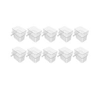 KinderCoring 10 Pièces Support Plante Aquarium Suspendu Transparent Pot Végétalisation avec Crochets et Ventouses Coupe Plantation Aquaponique Accessoire Aquarium