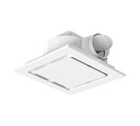 KinderCoring Système D'extraction pour Ventilateur de Plafond de Salle de Bain avec Boîtier Robuste En PP et Moteur Externe pour Un Fonctionnement Fiable dans, 24cmx24cm