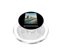 Kinderdijk Rivière Pays-Bas Moulin à Vent Art de Voyage PopSockets PopGrip pour MagSafe