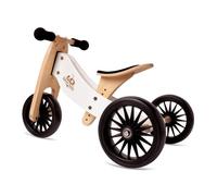 Kinderfeets Vélo d'équilibre en bois 2-en-1 & tricycle Tiny Tot Plus - Blanc