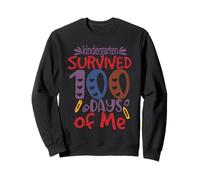Kindergarten Grade Survived 100 Days of Me Back to School Sweatshirt
