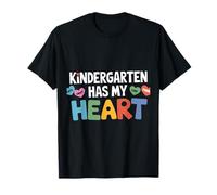 Kindergarten Has My Heart Groovy Professeur de Saint-Valentin T-Shirt
