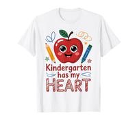 Kindergarten Has My Heart Teacher Valentine Love Kids Style T-Shirt