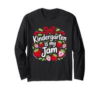 Kindergarten is My Jam Strawberry pour Les Enseignants et Les Enfants d'âge préscolaire Manche Longue