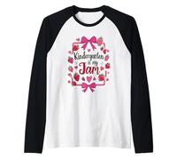 Kindergarten is My Jam Strawberry pour Les Enseignants et Les Enfants d'âge préscolaire Manche Raglan