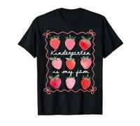 Kindergarten is My Jam Strawberry Teacher Kid Retourner to School T-Shirt