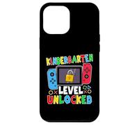 Kindergarten Level Unlocked Gamer Back to School Boy Coque pour iPhone 12 Pro Max