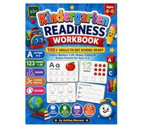 Kindergarten Readiness Workbook: 100+ Skills to Get School-Ready - Letters, Numbers 1-20, Shapes, Colours & Scissor Practice for Ages 4-6