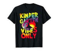 Kindergarten Vibes Back to School Teacher Student Tie Dye T-Shirt Graphique avec Valeur