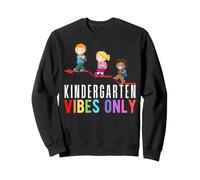 Kindergarten Vibes Only 1er Jour d'école pour Enfants, garçon et Fils, drôle Sweatshirt