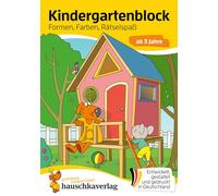 Kindergartenblock ab 3 Jahre - Formen, Farben, Rätselspaß: Kinder spielerisch fördern, sinnvolle Beschäftigung, bunter Rätselblock ab 3 Jahre mit Doggy