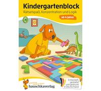 Kindergartenblock ab 4 Jahre - Rätsel-Spaß, Konzentration und Logik