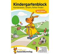 Kindergartenblock - Kombinieren, rätseln, Fehler finden ab 4 Jahre