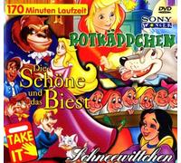 Kinderköfferchen a - Rotkäppchen / Die Schöne und das Biest / Schneewittchen - Köfferchen