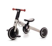 Kinderkraft 4TRIKE Tricycle 3en1 Pliable, dès 12 Mois, jusqu'à 25 kg, Gris
